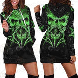 Satanic Symbols SED-0538 Hoodie Dress