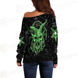Satanic Symbols SED-0538 Off Shoulder Sweaters