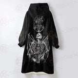 Satanic Symbols Combined SED-0540 Oversized Sherpa Blanket Hoodie