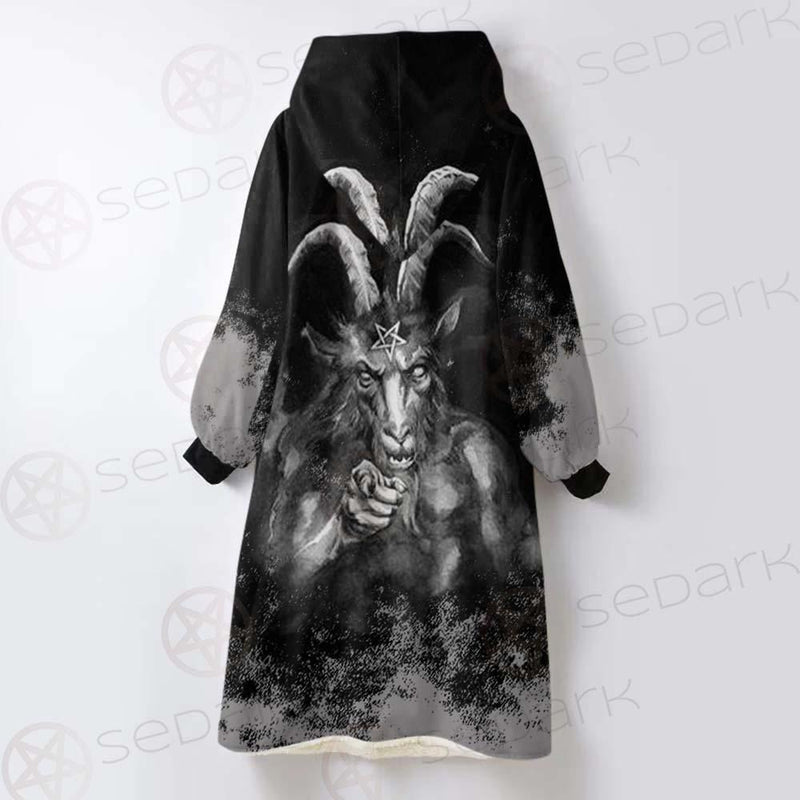 Satanic 666 SED-0541 Oversized Sherpa Blanket Hoodie