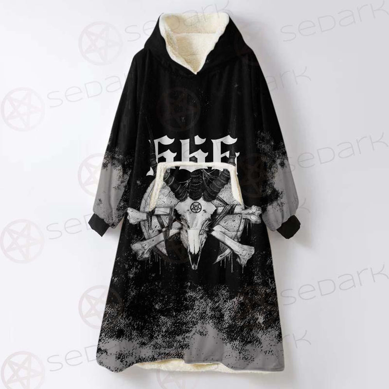 Satanic 666 SED-0541 Oversized Sherpa Blanket Hoodie