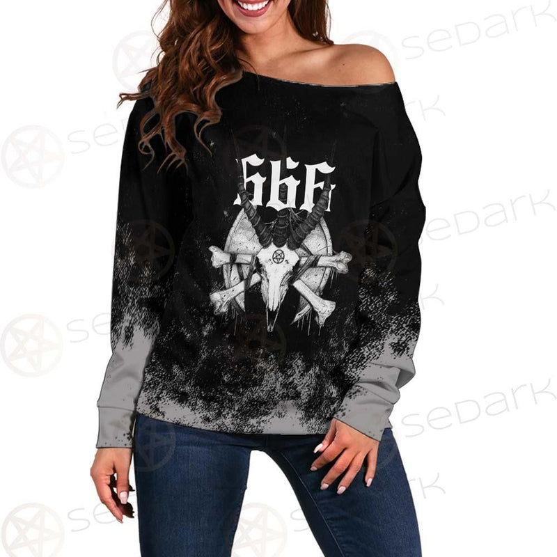 Satanic 666 SED-0541 Off Shoulder Sweaters