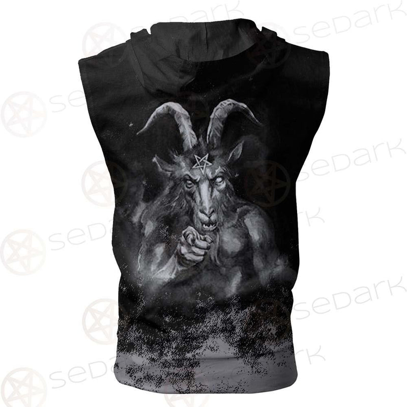 Satanic 666 SED-0541 Zip Sleeveless Hoodie