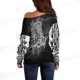 Viking And Norse Symbols SED-0542 Off Shoulder Sweaters