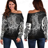 Viking And Norse Symbols SED-0542 Off Shoulder Sweaters