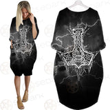 Viking And Norse Symbols SED-0542 Batwing Pocket Dress