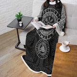 Ancient Viking Symbols SED-0543 Sleeved Blanket