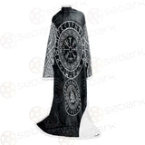 Ancient Viking Symbols SED-0543 Sleeved Blanket