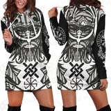 Norse Mythology Symbols SED-0544 Hoodie Dress