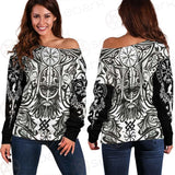 Norse Mythology Symbols SED-0544 Off Shoulder Sweaters