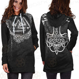 Viking Protection Symbols SED-0545 Hoodie Dress