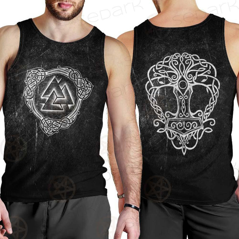 Viking Protection Symbols SED-0545 Men Tank-tops