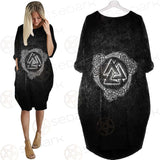 Viking Protection Symbols SED-0545 Batwing Pocket Dress