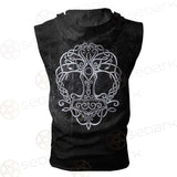 Viking Protection Symbols SED-0545 Zip Sleeveless Hoodie