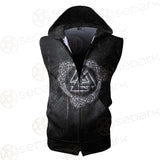 Viking Protection Symbols SED-0545 Zip Sleeveless Hoodie