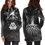 Viking Tree Of Life Sun And Moon SED-0546 Hoodie Dress