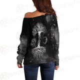 Viking Tree Of Life Sun And Moon SED-0546 Off Shoulder Sweaters