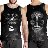 Viking Tree Of Life Sun And Moon SED-0546 Men Tank-tops