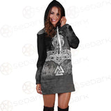 Viking Raven Odin Norse SED-0547 Hoodie Dress