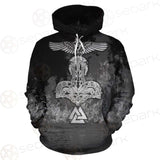 Viking Raven Odin Norse SED-0547 Hoodie & Zip Hoodie