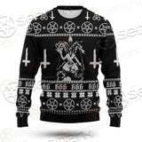 Baphomet Cross Inverted SED-0548 Woolen Sweater