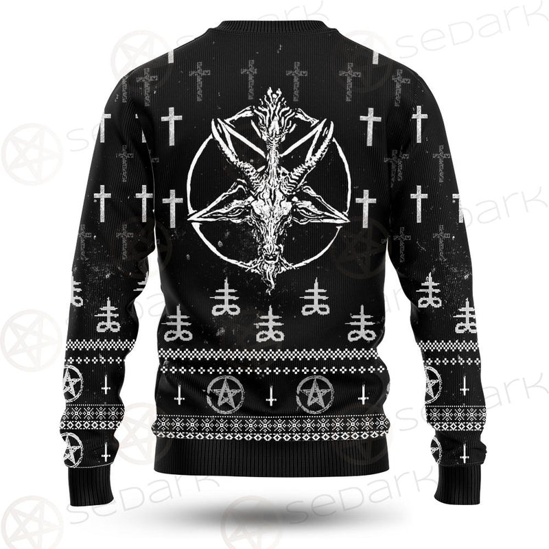 Baphomet Goat Head SED-0551 Woolen Sweater