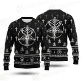 Baphomet Goat Head SED-0551 Woolen Sweater