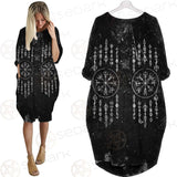 Vegvisir Viking Symbol SED-0552 Batwing Pocket Dress