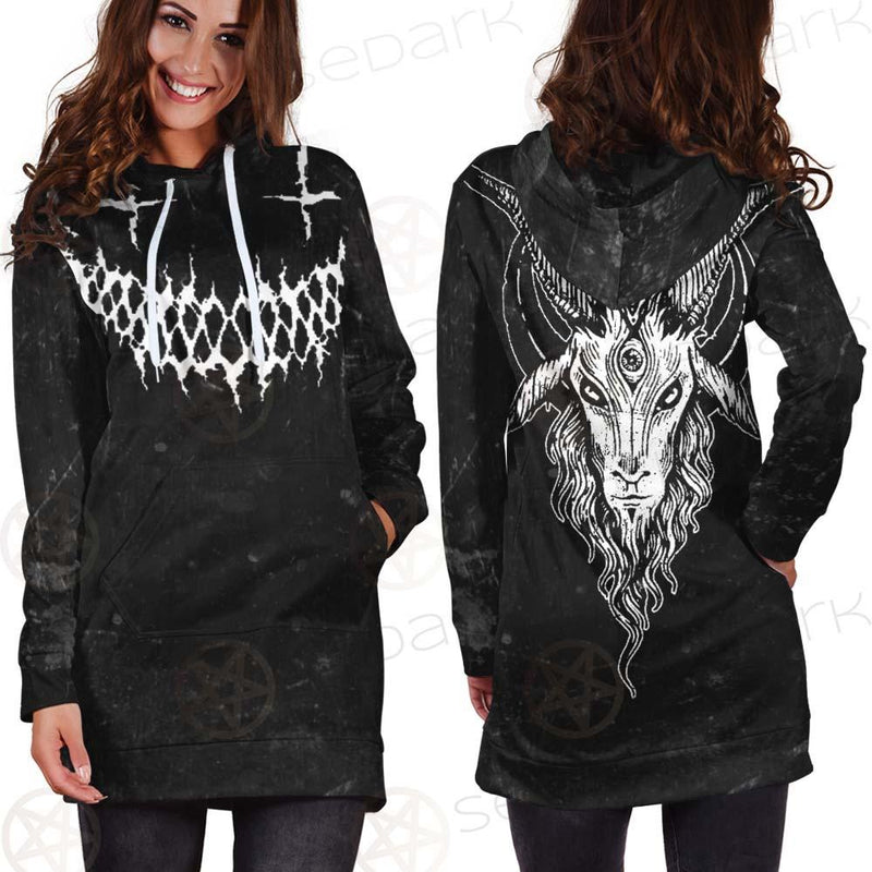 Satanic Moon-Goat SED-0553 Hoodie Dress