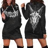 Satanic Moon-Goat SED-0553 Hoodie Dress
