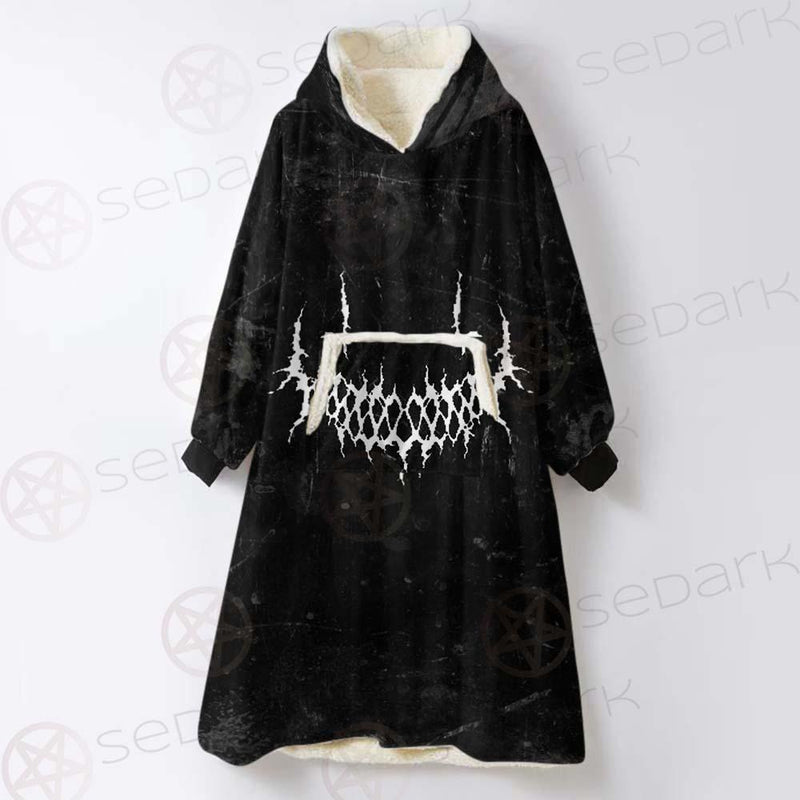 Satanic Moon-Goat SED-0553 Oversized Sherpa Blanket Hoodie