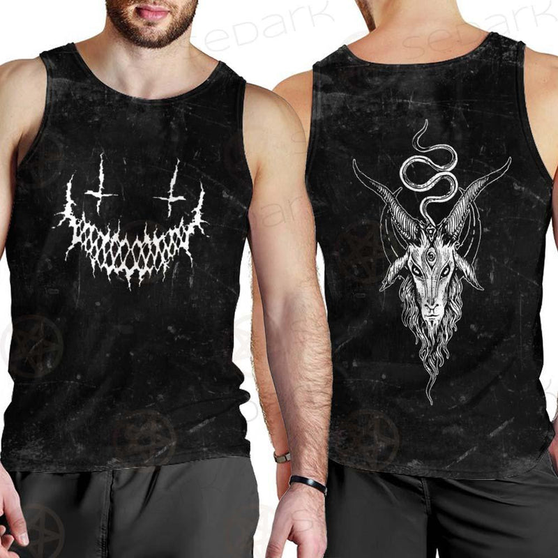 Satanic Moon-Goat SED-0553 Men Tank-tops