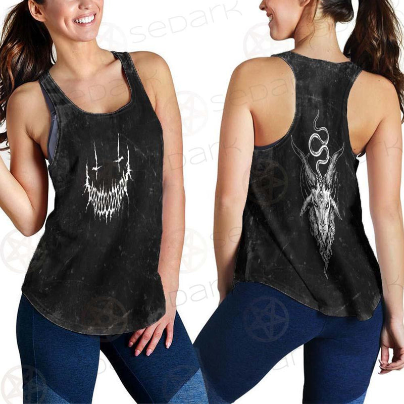 Satanic Moon-Goat SED-0553 Women Tank Top