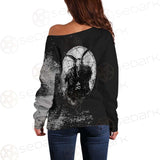 Devil'S Trap SED-0554 Off Shoulder Sweaters