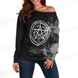 Devil'S Trap SED-0554 Off Shoulder Sweaters