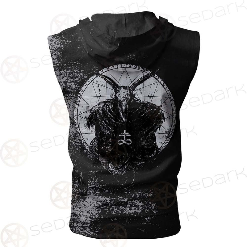 Devil'S Trap SED-0554 Zip Sleeveless Hoodie