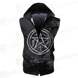 Devil'S Trap SED-0554 Zip Sleeveless Hoodie