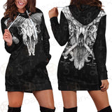 Devil Skull SED-0555 Hoodie Dress