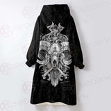 Devil Skull SED-0555 Oversized Sherpa Blanket Hoodie