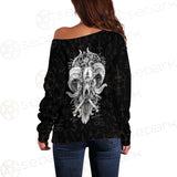 Devil Skull SED-0555 Off Shoulder Sweaters