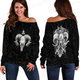 Devil Skull SED-0555 Off Shoulder Sweaters