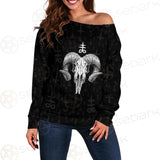 Devil Skull SED-0555 Off Shoulder Sweaters
