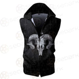 Devil Skull SED-0555 Zip Sleeveless Hoodie