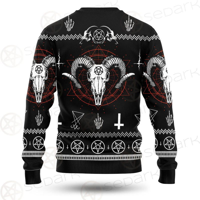 Satan Goat Head SED-0556 Woolen Sweater