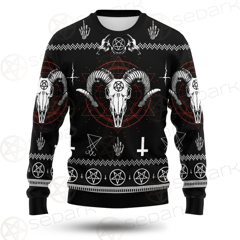 Satan Goat Head SED-0556 Woolen Sweater