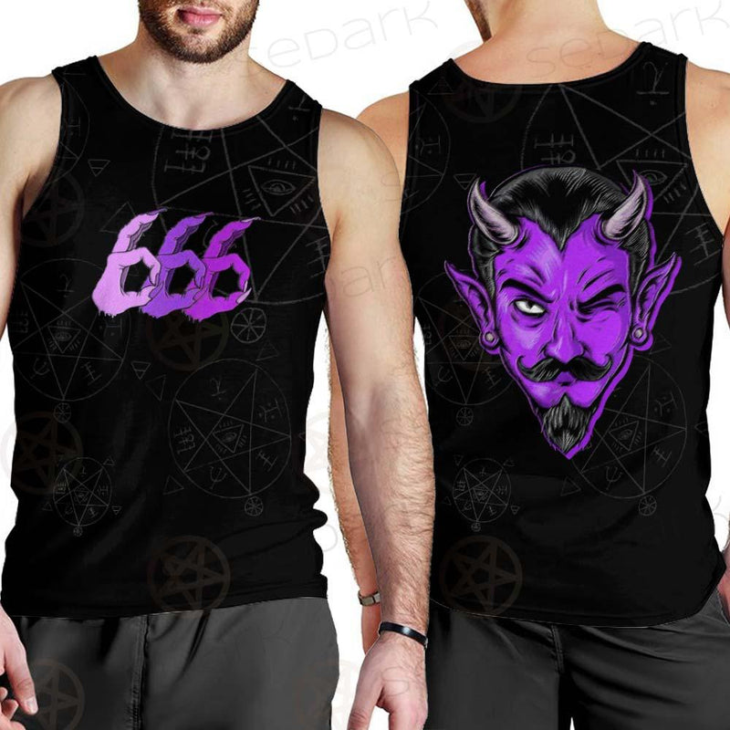 Satanic Purple 666 SED-0558 Men Tank-tops