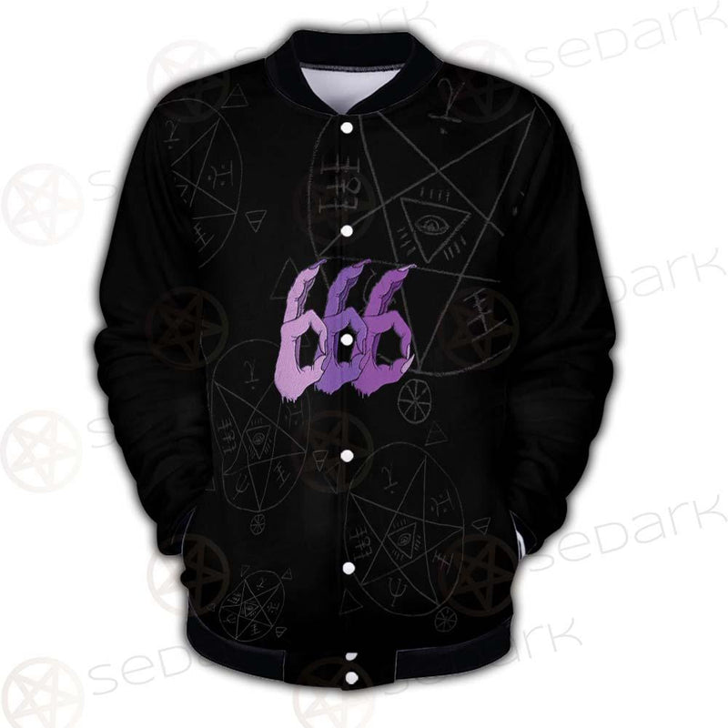 Satanic Purple 666 SED-0558 Button Jacket