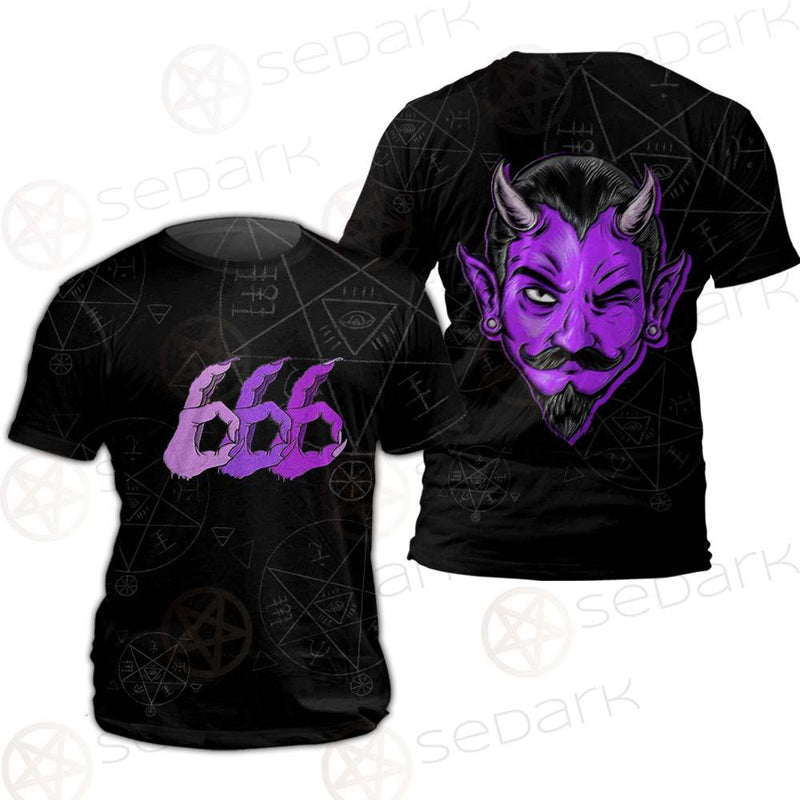 Satanic Purple 666 SED-0558 Unisex T-shirt
