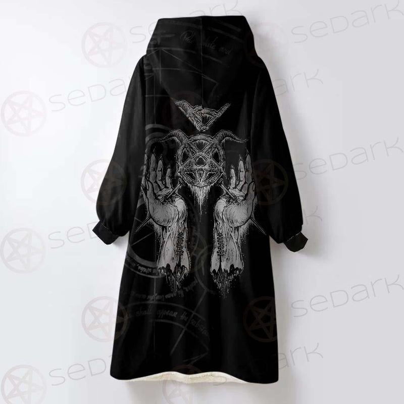 Occult Art Satanic SED-0559 Oversized Sherpa Blanket Hoodie