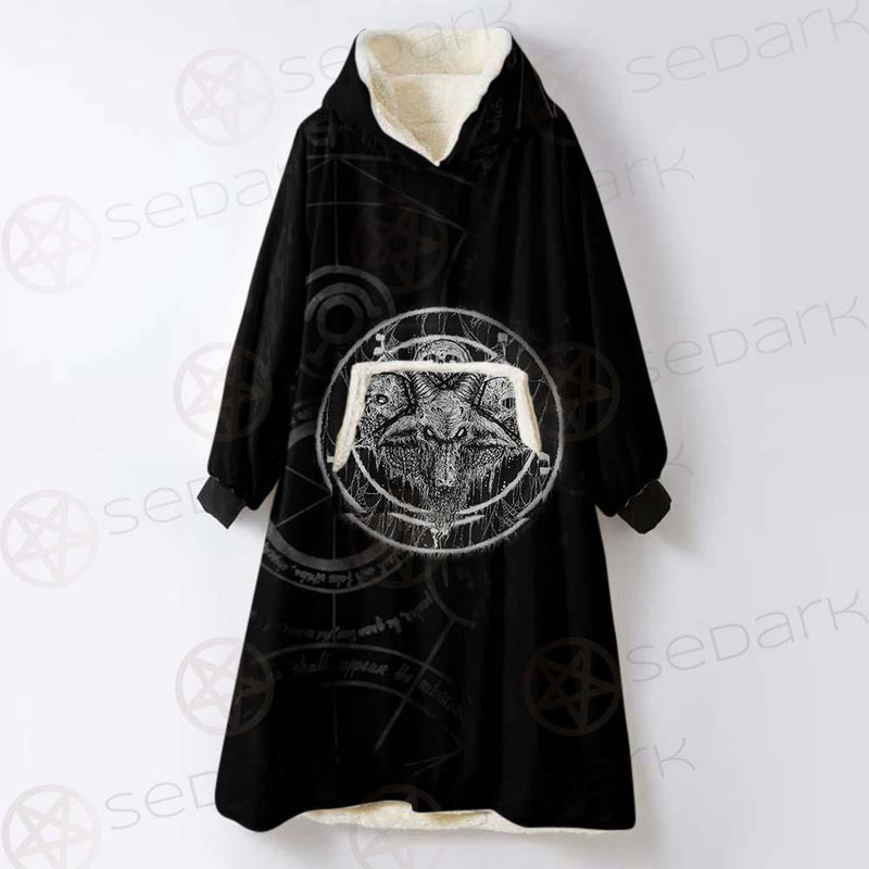 Occult Art Satanic SED-0559 Oversized Sherpa Blanket Hoodie